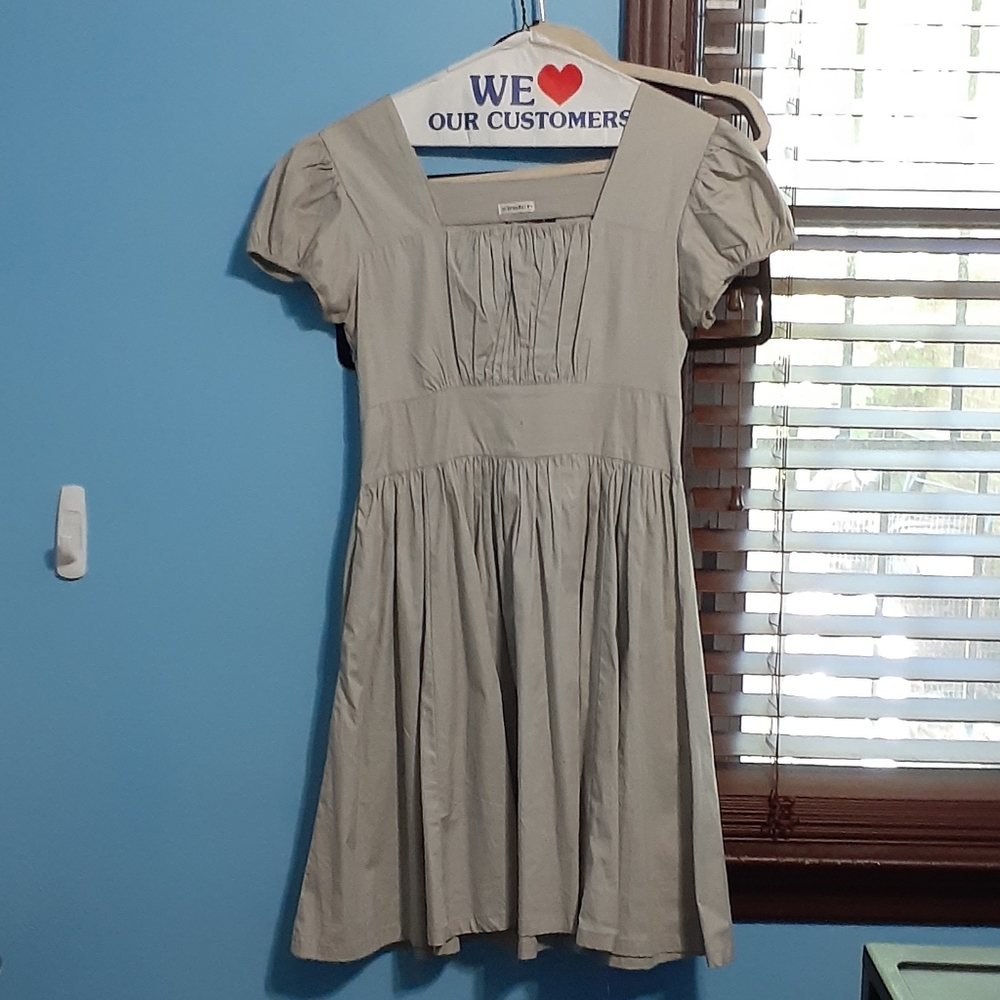 Cream Short Sleeved Dress